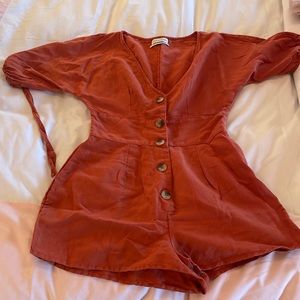 Urban Outfitters burnt orange romper, size S